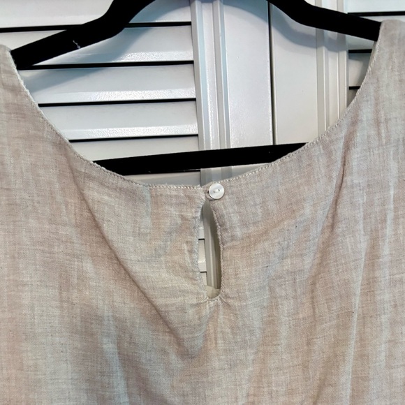 Krazy Kat Tan Ruffled Sleeveless Blouse - Picture 5 of 7